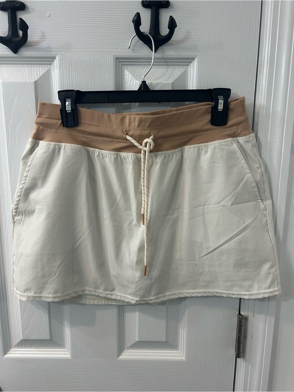 Women's Cream TeVerde Active Skort with Tan Waistband